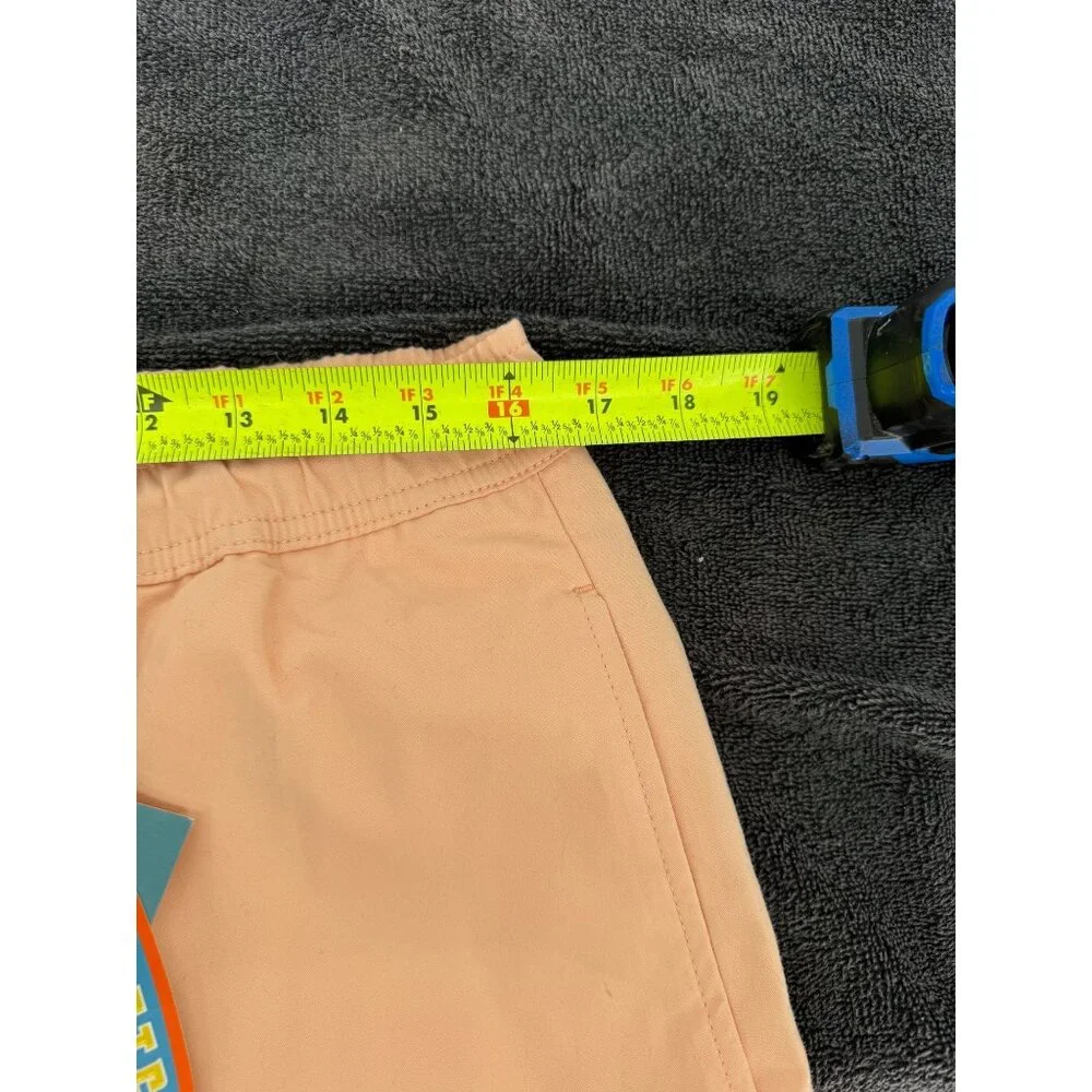 Huntington Mens Lightweight Peach Stretch Slim Fit Casual Shorts NWT